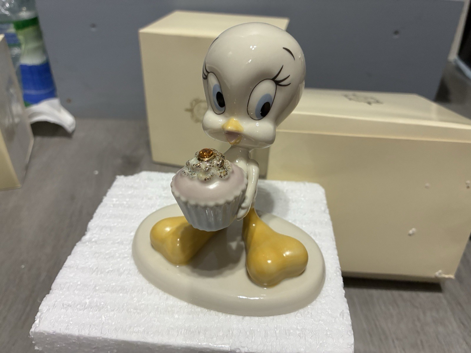 5 Pc Different Color Diamonds Lenox Tweety Bird Figurine Collection