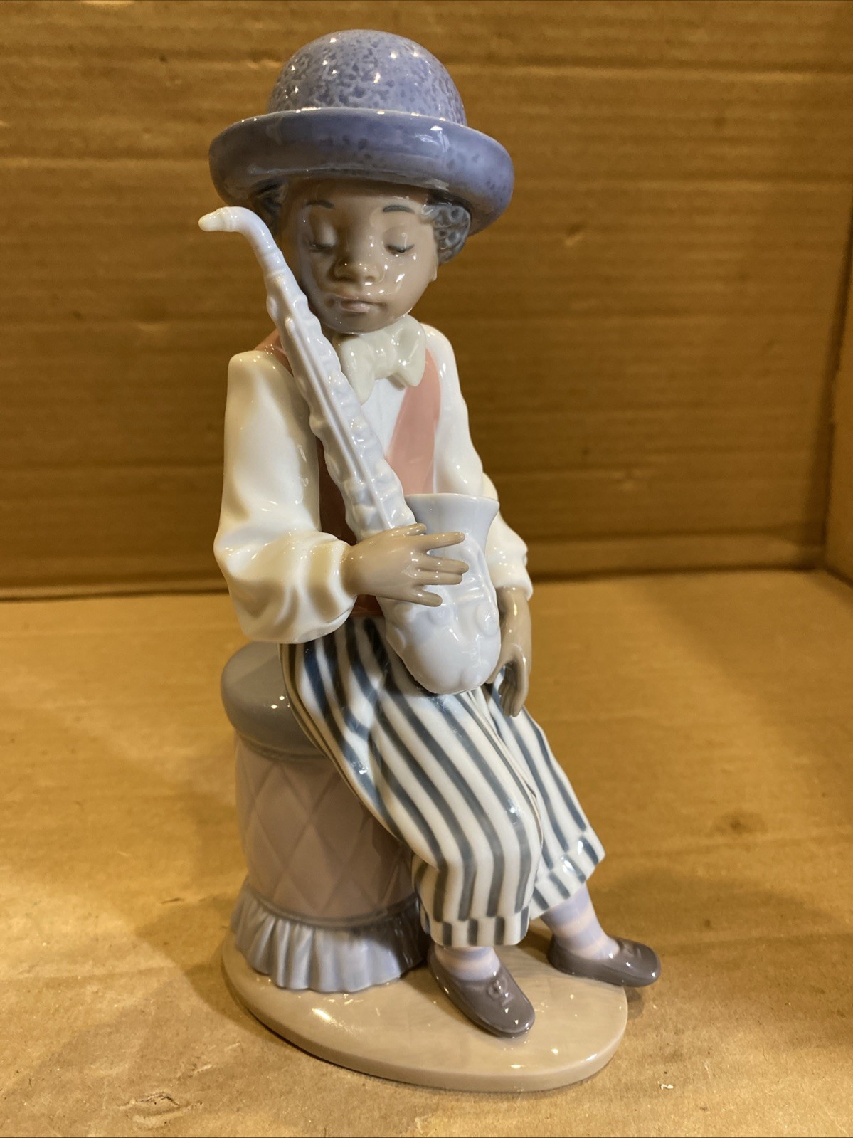 Lladro Black Legacy Collection Saxophone Player #5833