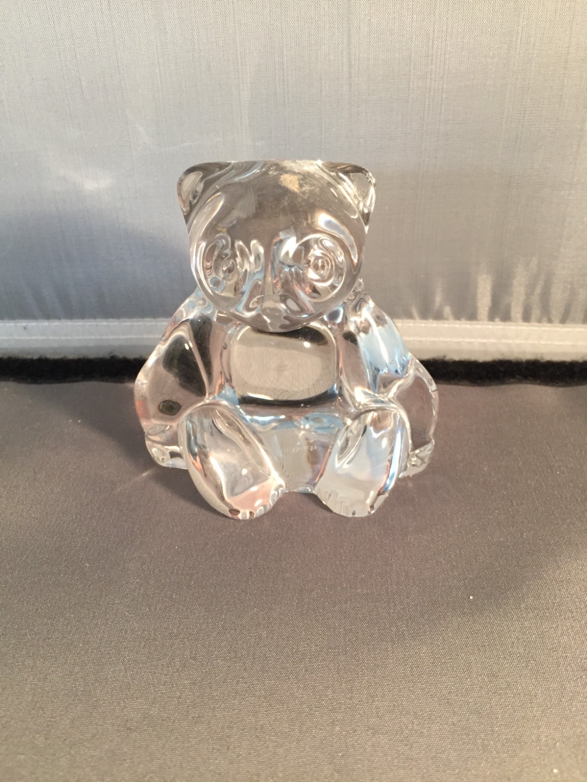 VILLEROY & BOCH LEAD CRYSTAL BEAR FIGURINE