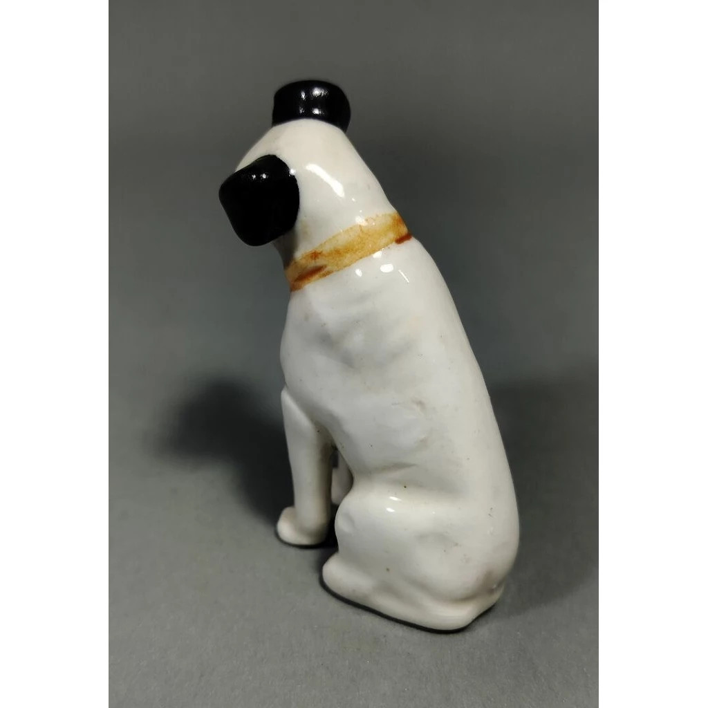 Rare Miniature RCA Victor Nipper Dog Figurine 2.5″ Porcelain Vintage Cute Mint