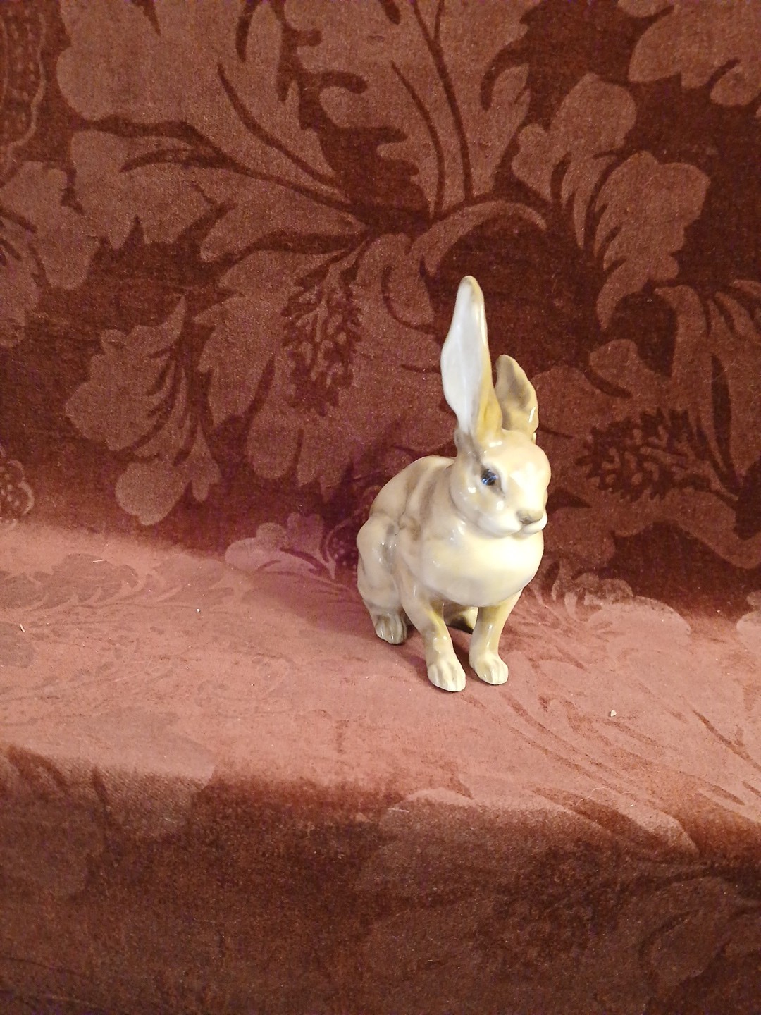 Vintage Porcelain Rabbit Figurine Designed By Hutschenreuther In Selb Germany