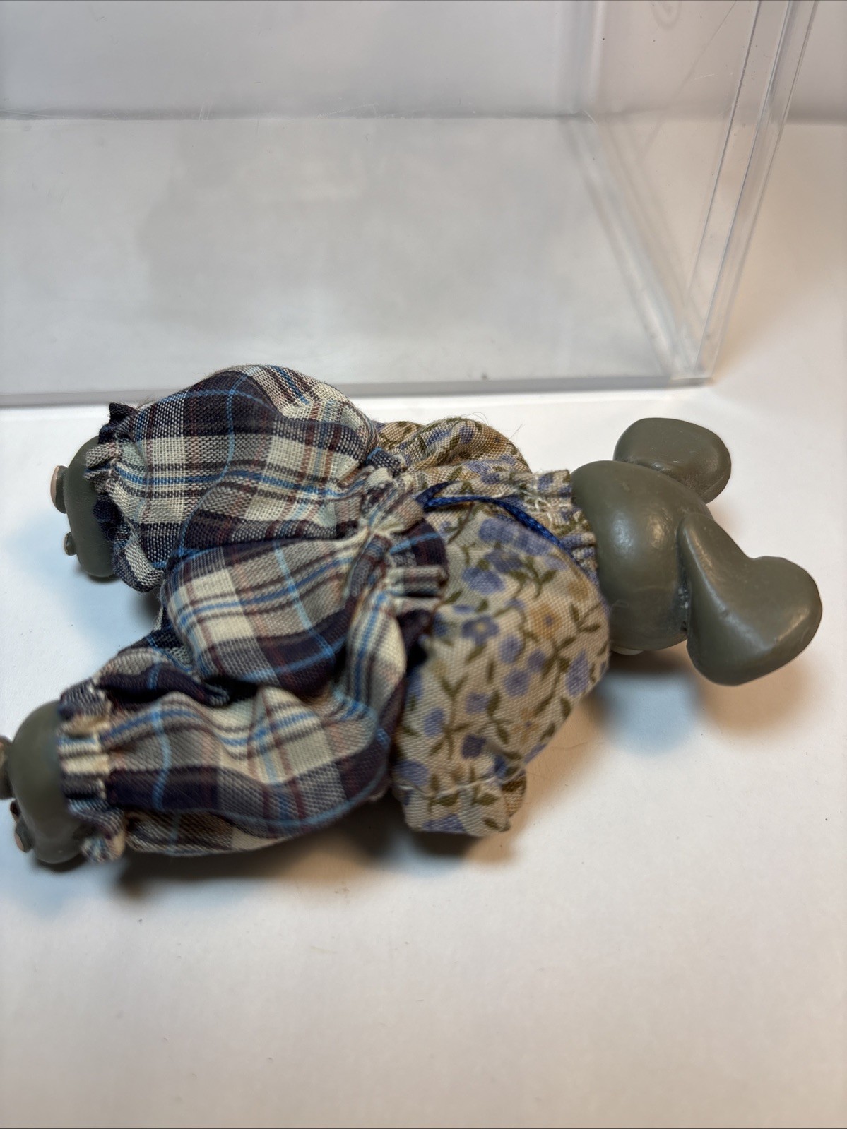 Vintage Suzi Skoglund Clay & Cloth Mouse Duck Rooster Figurines Set Of 3 Rare