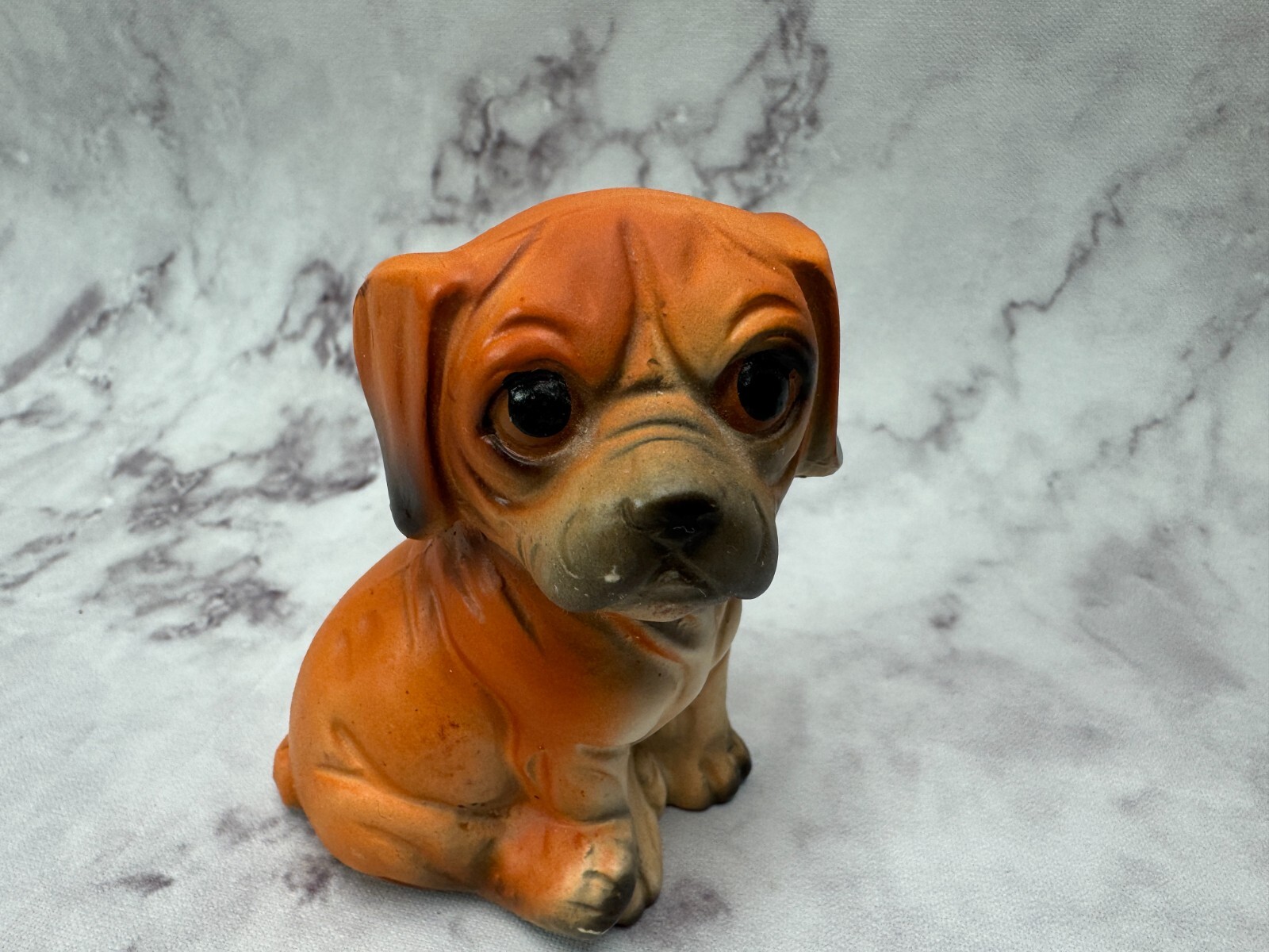 Vintage Kitsch Boxer Puppy Dog Figurine Japan Anthropomorphic 3″ Tall