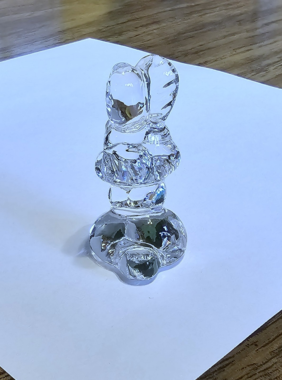 🦉 Goebel Crystal Collection 1981 German, Easter Bunny Rabbit Figurine, Logo