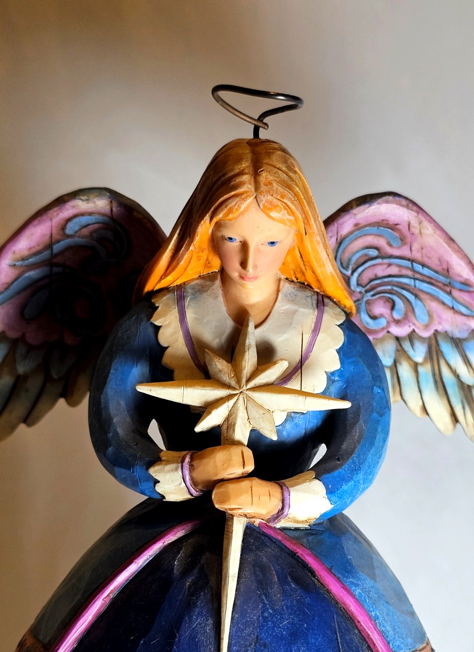 Jim Shore A Star Shall Guide Us Angel Nativity Scene Gown 2005 C4003273