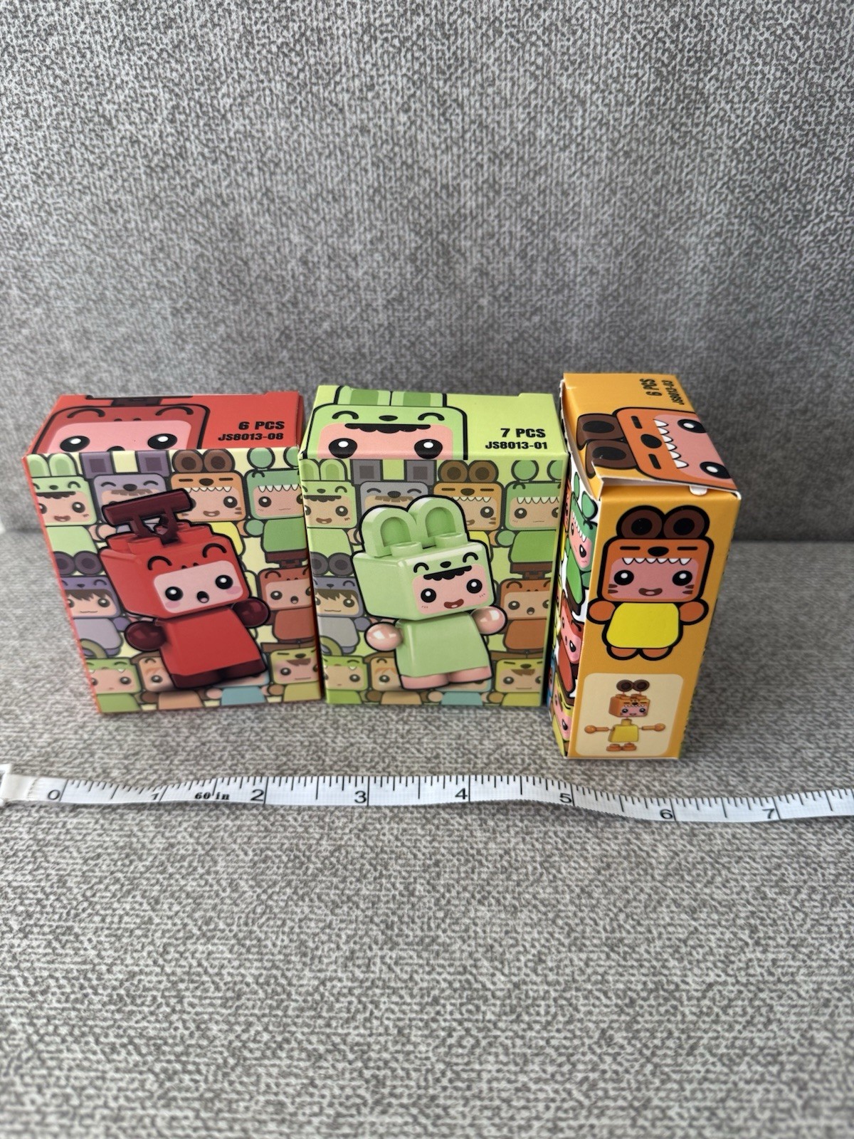 Mini Figurine Lot Boy Girl Toy Block Collectible NWT Orange Red Green