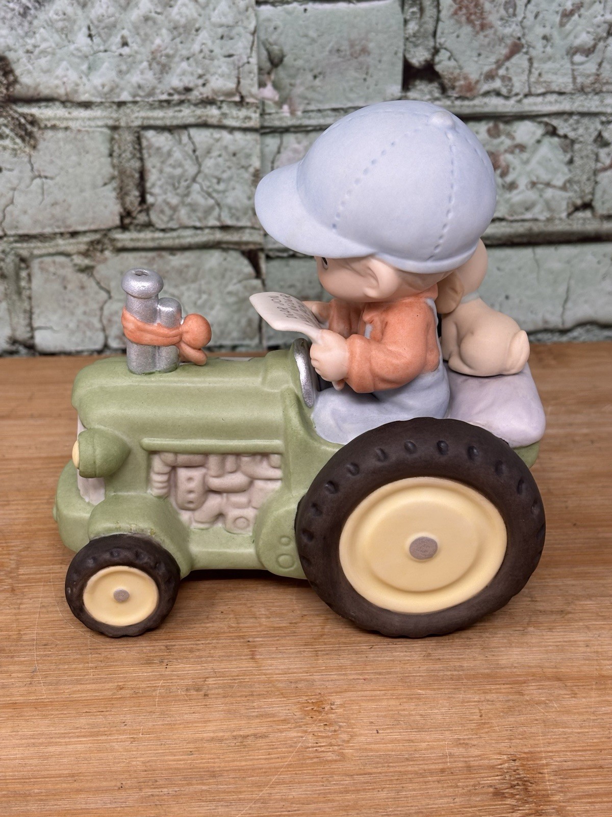 Precious Moments 588091 Dear Jon I Will Never Leave You, Jesus Tractor Figurine