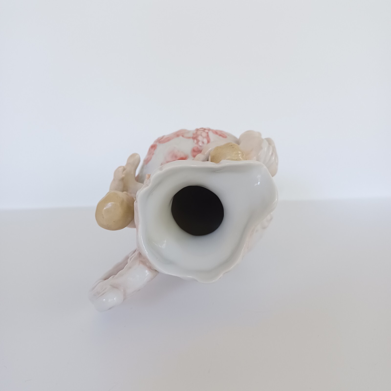 1930s Vintage Charles Sadek Import Co Porcelain Figural Vase Cherubs Children