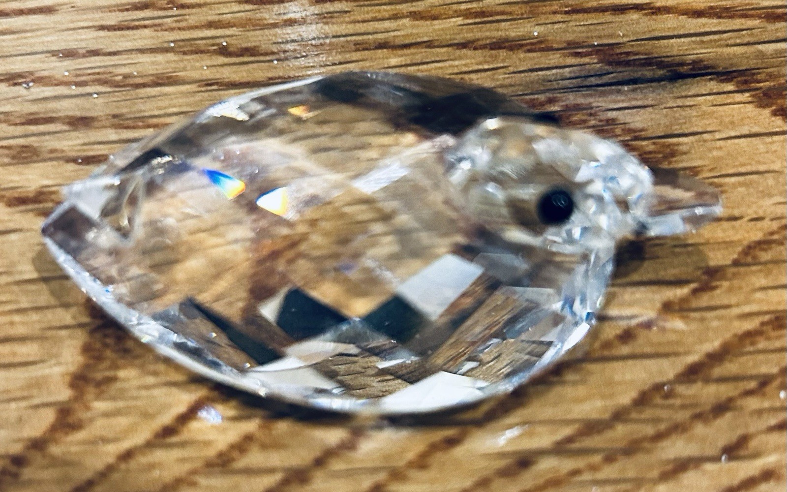 Swarovski VTG1998s Silver Crystal Mini Duck Figurine”Beauties of the Lake,
