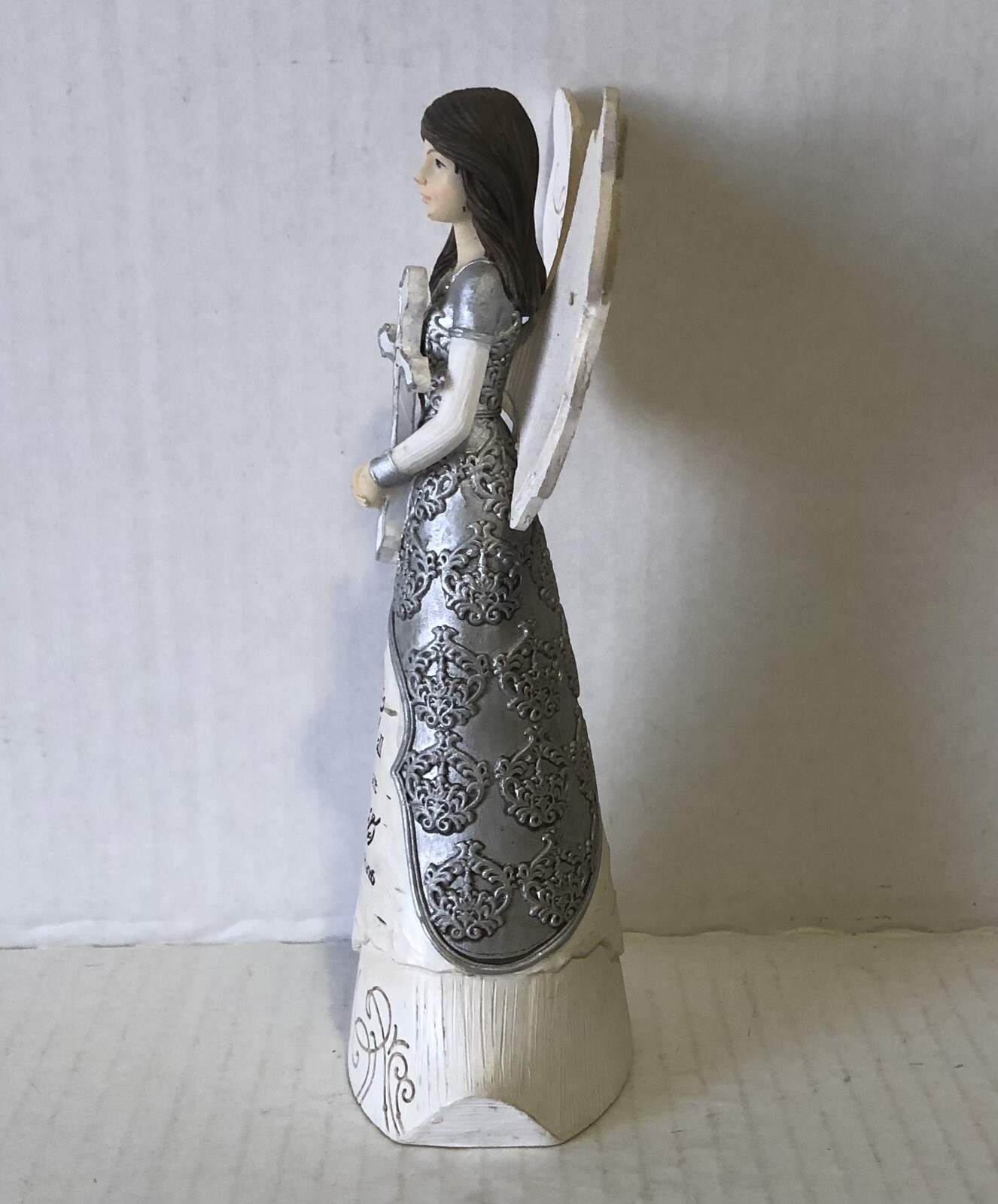 Elements Faith Angel Holding Cross Figurine by Pavilion 6-1/2-Inch all occasions