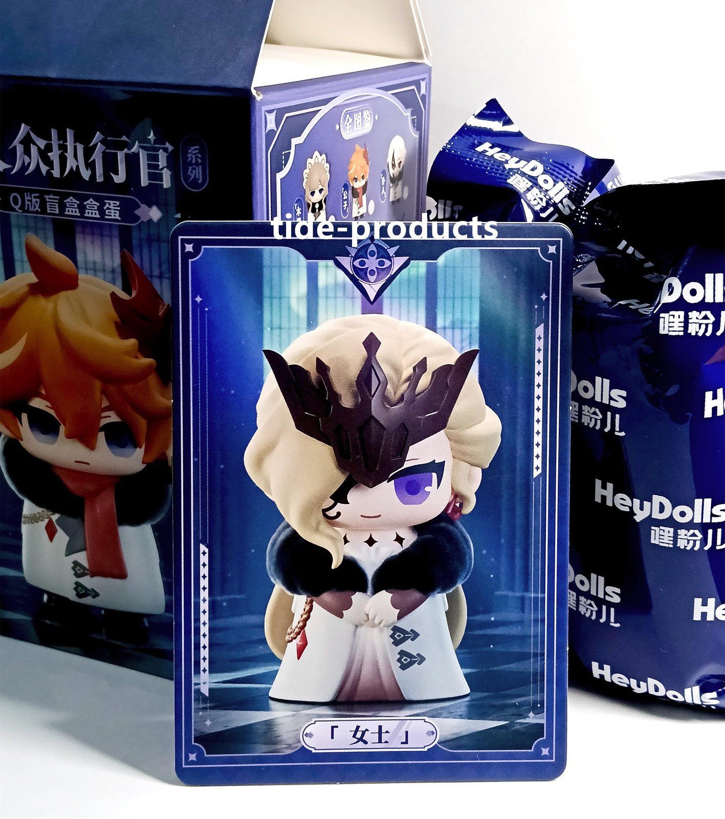 miHoYo Official Genshin impact Fatui La Signora Figure Acrylic Stand Badge Card