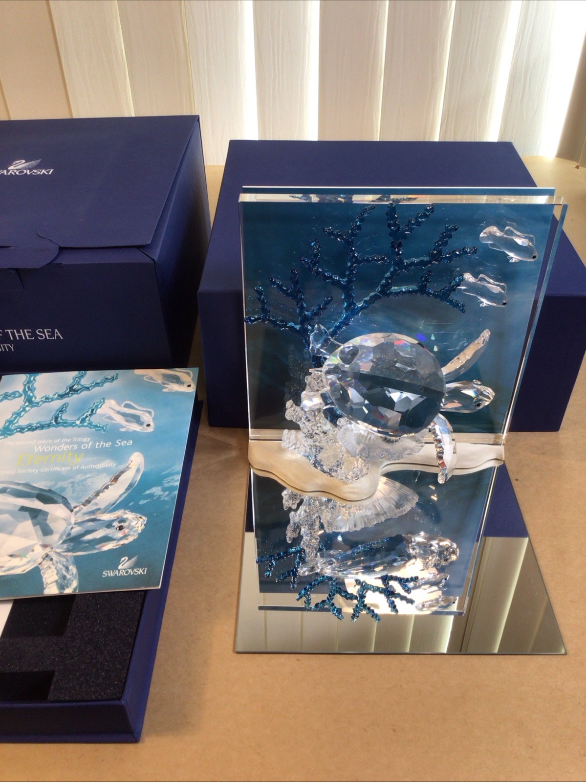 Swarovski Wonders Of The Sea Eternity Colored Turtle 684266 Original Box & COA
