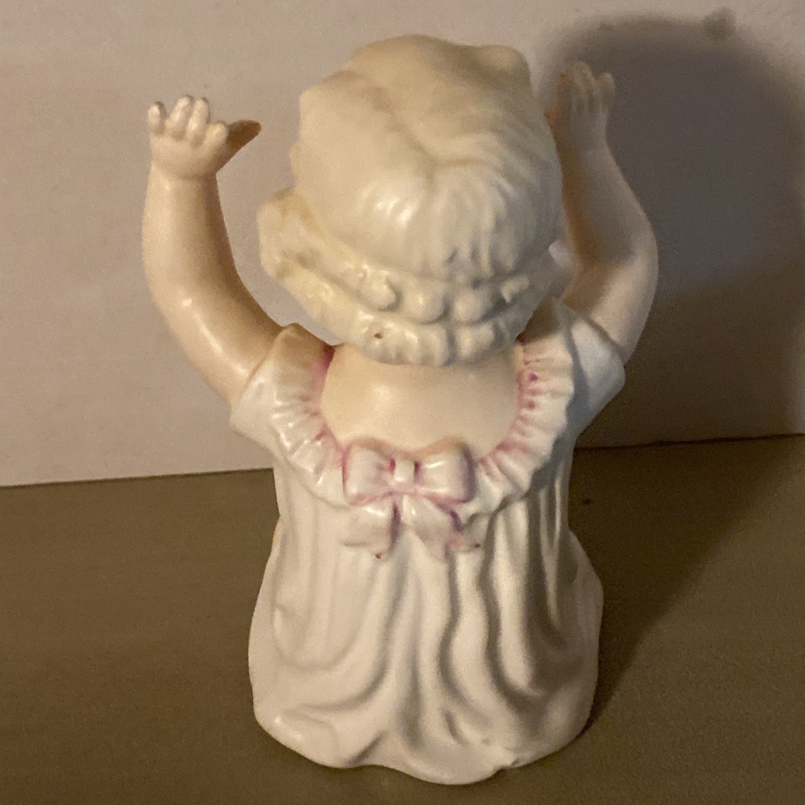 Vintage Bisque Porcelain Hand Painted Piano Figure. Made In Japan 5.5 Inches.