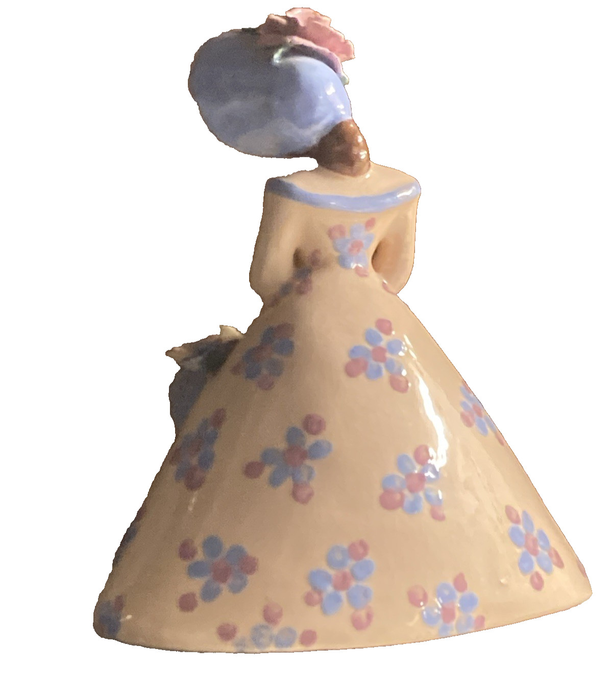 Vintage 1940s-1950s Kaye of Hollywood 10.5” Pretty Girl With Basket Of Flowers