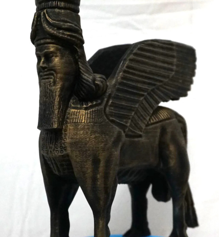Sumerian Guardian Ancient Civilization Hybrid Statue