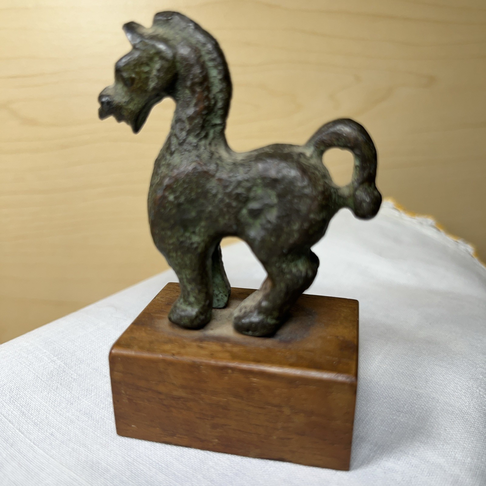 VINTAGE BRONZE CHINESE HORSE FROM ART INSTITUTE OF CHICAGO ALVA MUSEUM REPLICAS