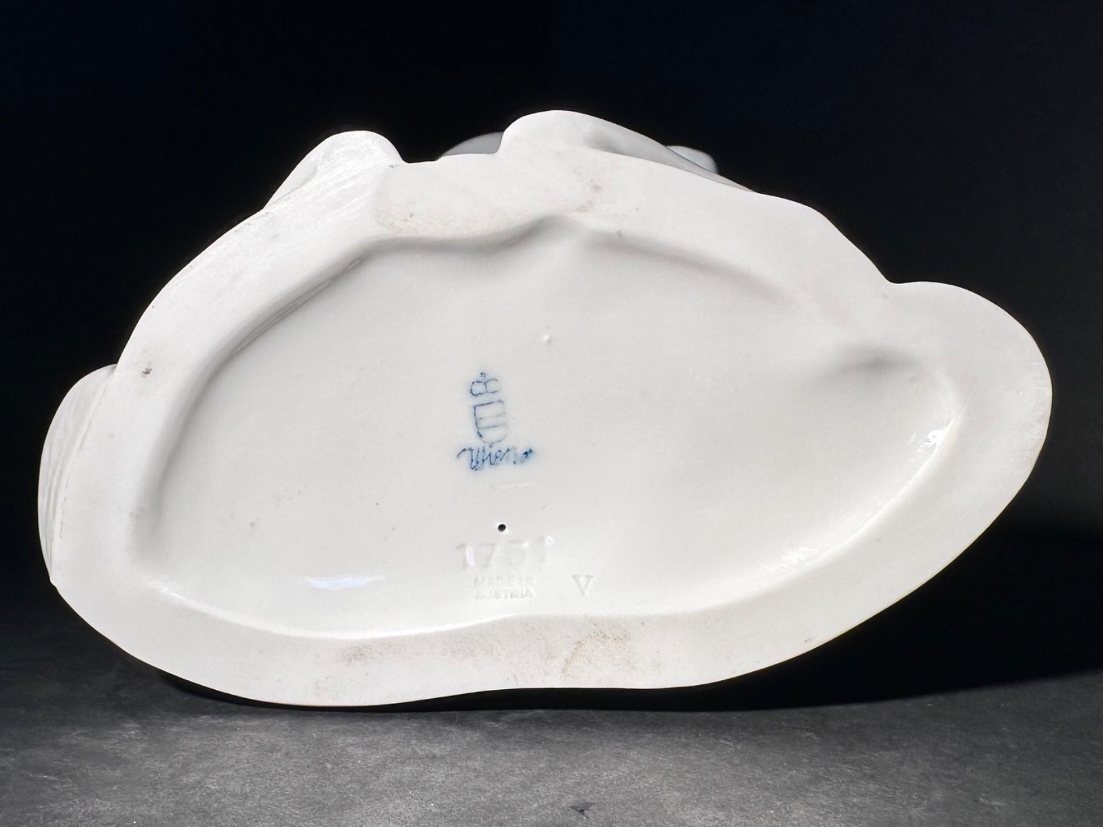 Vintage Augarten Porcelain Vienna Bust of Young Boy Authentic Blue Shield Crown