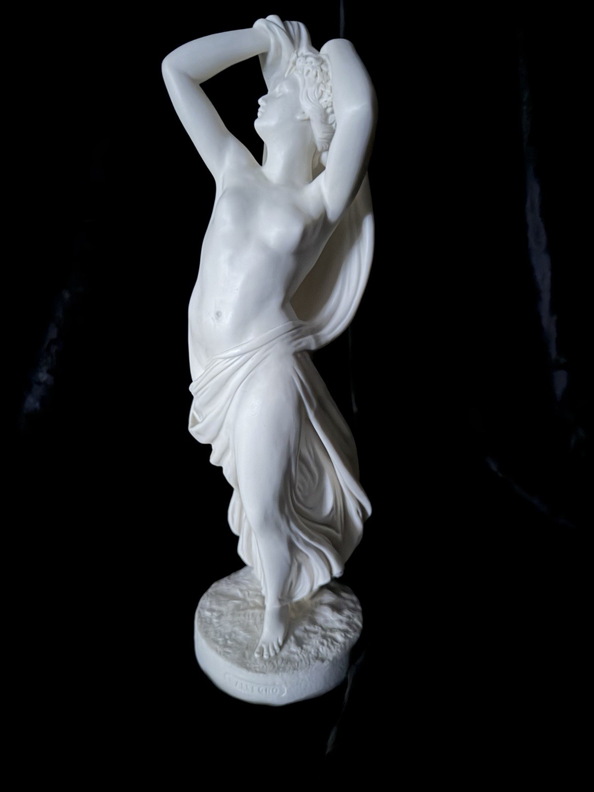 STRIKING 17 inch Parian Figure Of L’ Allegro Sculpted By E H Bailey Circa 1869