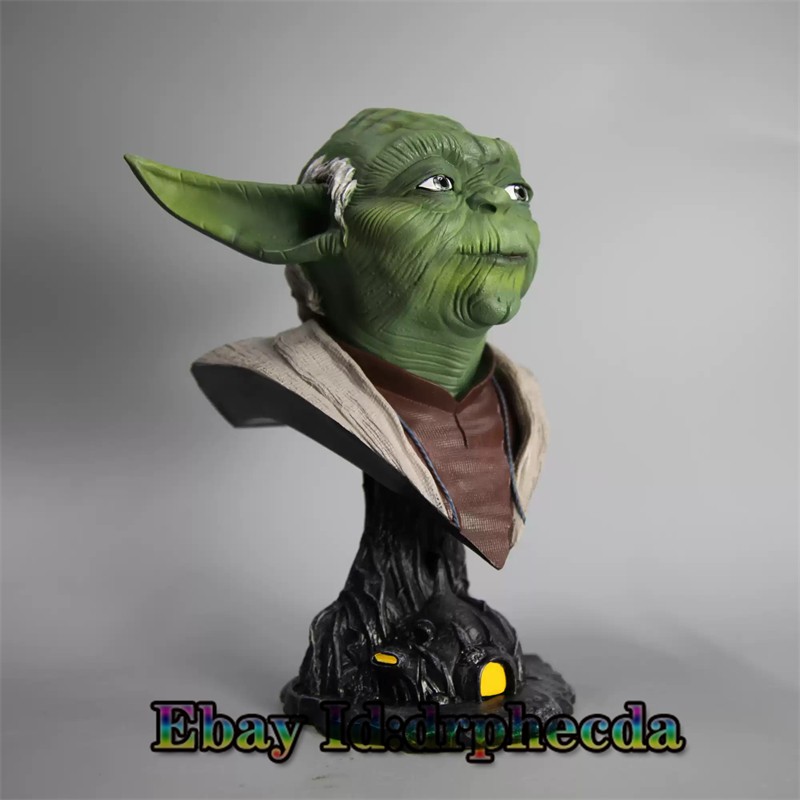 Jedi Yoda Resin Sculpture Painted Bust Statue Model 1/2 Scale 22cm New Stock