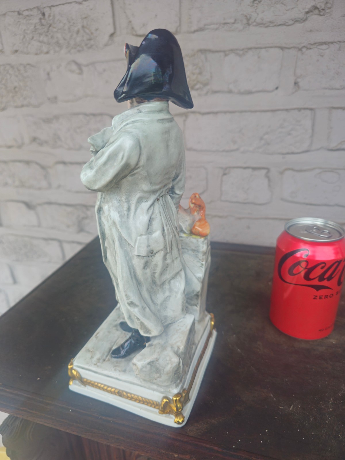 German scheibe alsbach marked porcelain statue napoleon bonaparte