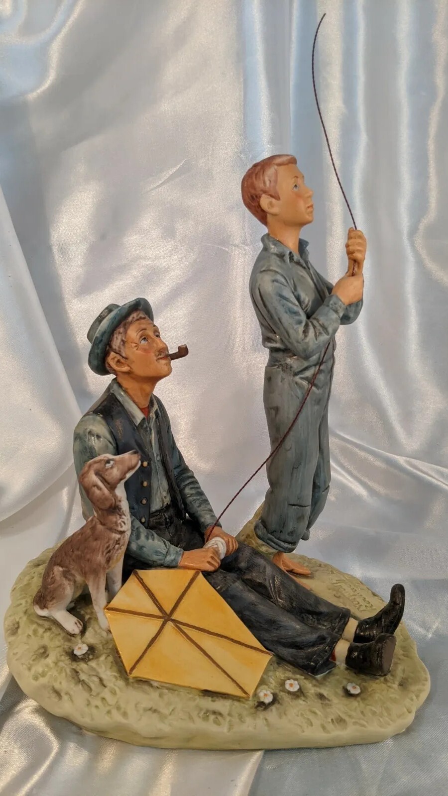Norman Rockwell Gorham Spring Soaring Spirits Figurine 1969 Four Seasons 8 3/4″