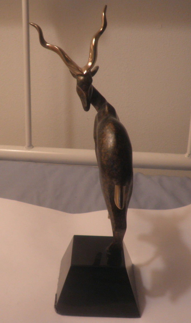 Alexander Daniel ICARUS 1993 Standing Antelope 10″ Bronze Sculpture No. 930/1200