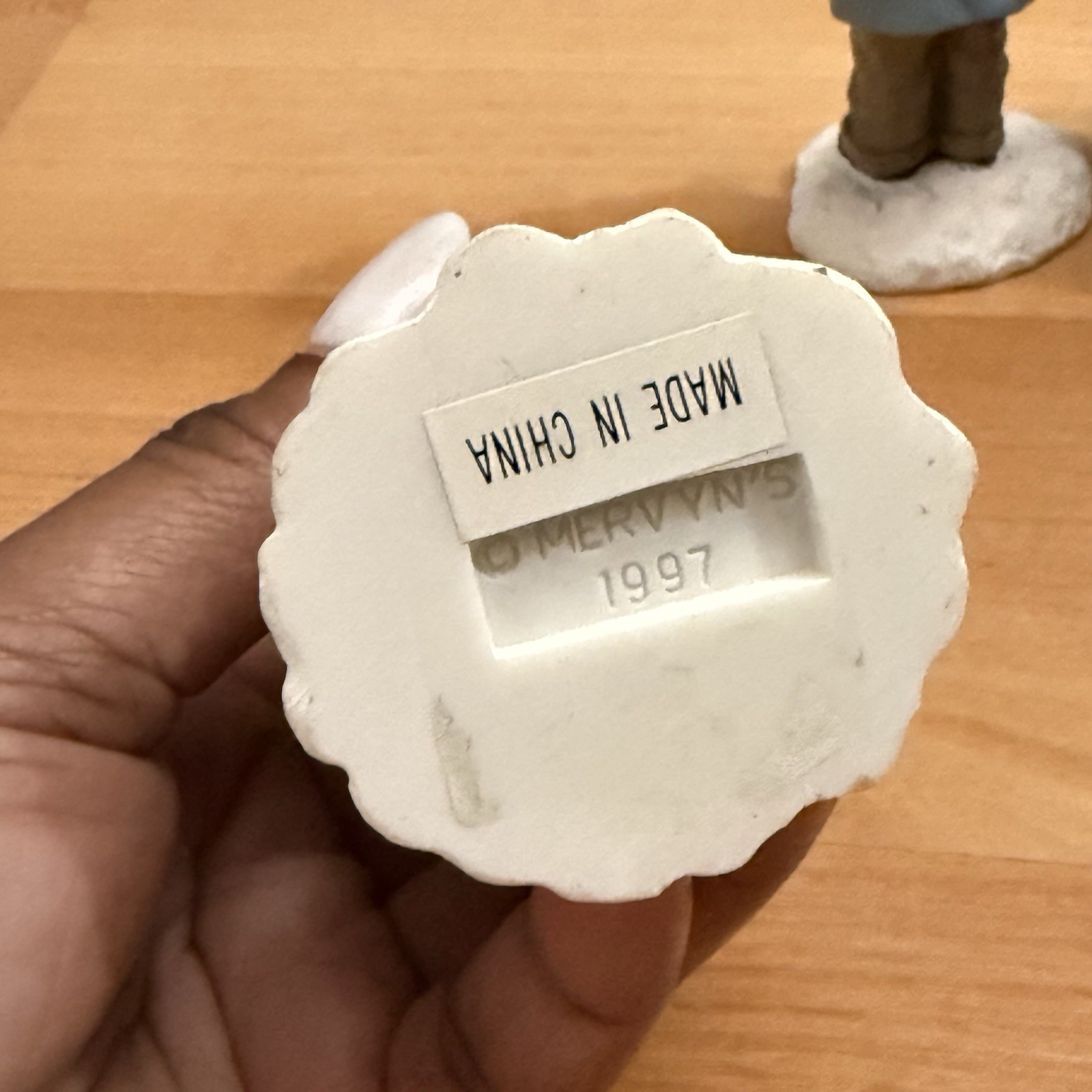 Mervyn’s Christmas Village African American Figures Lot of 4 1990s Vintage