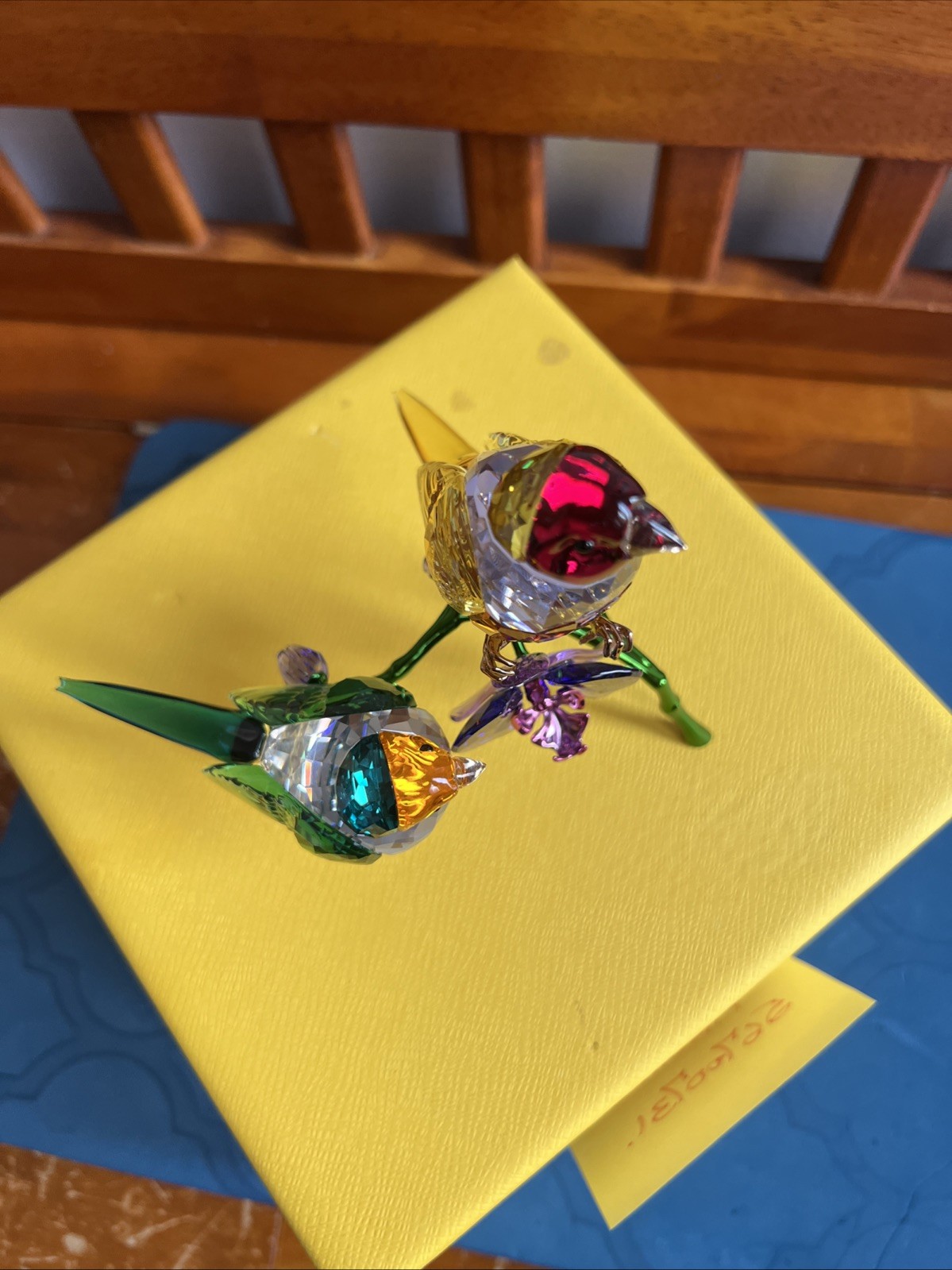 Swarovski 2024 Idyllia Gouldian Finches 5670031 Brand new in box.
