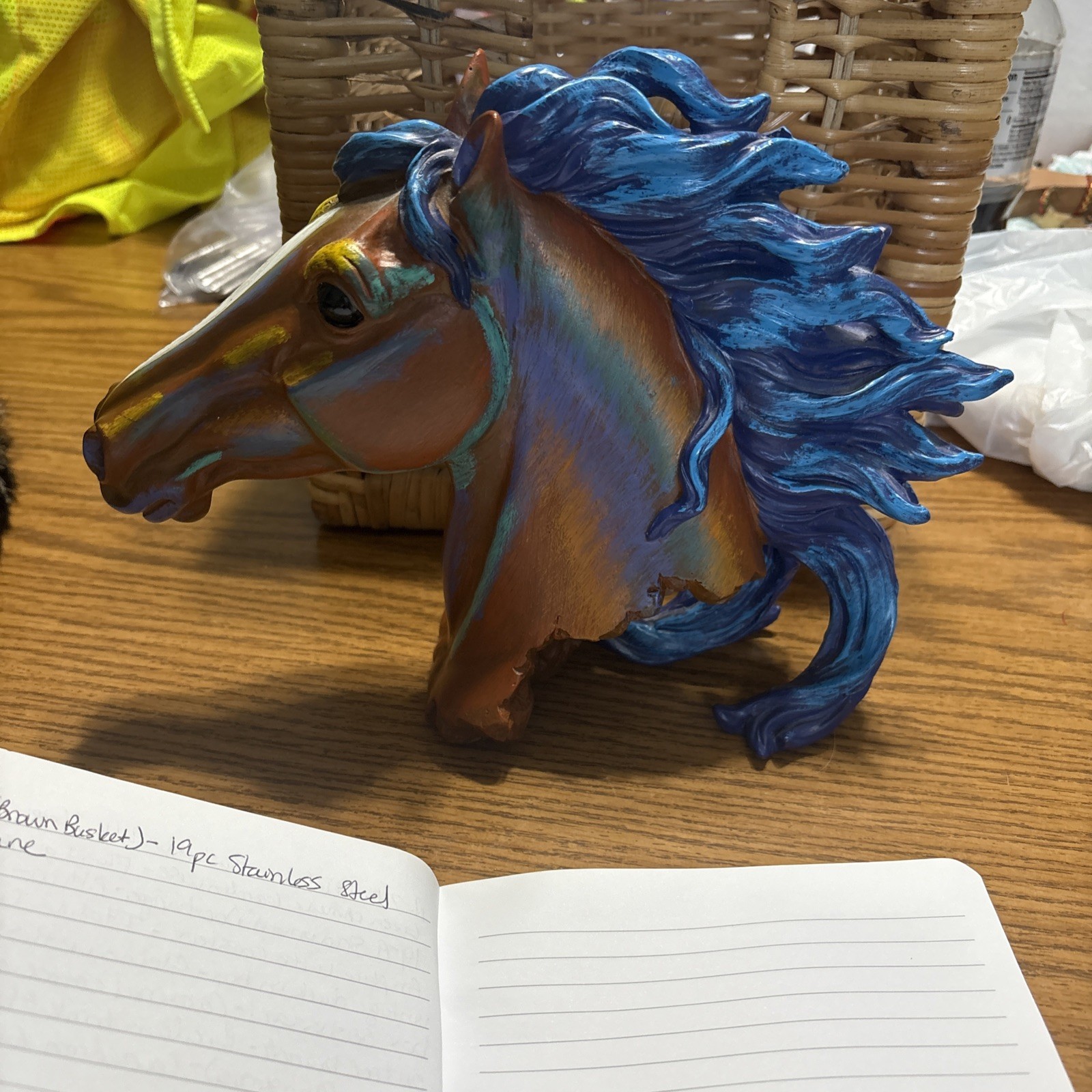 Ebros Gift Wild & Free Colorful Horse Head Bust Figure