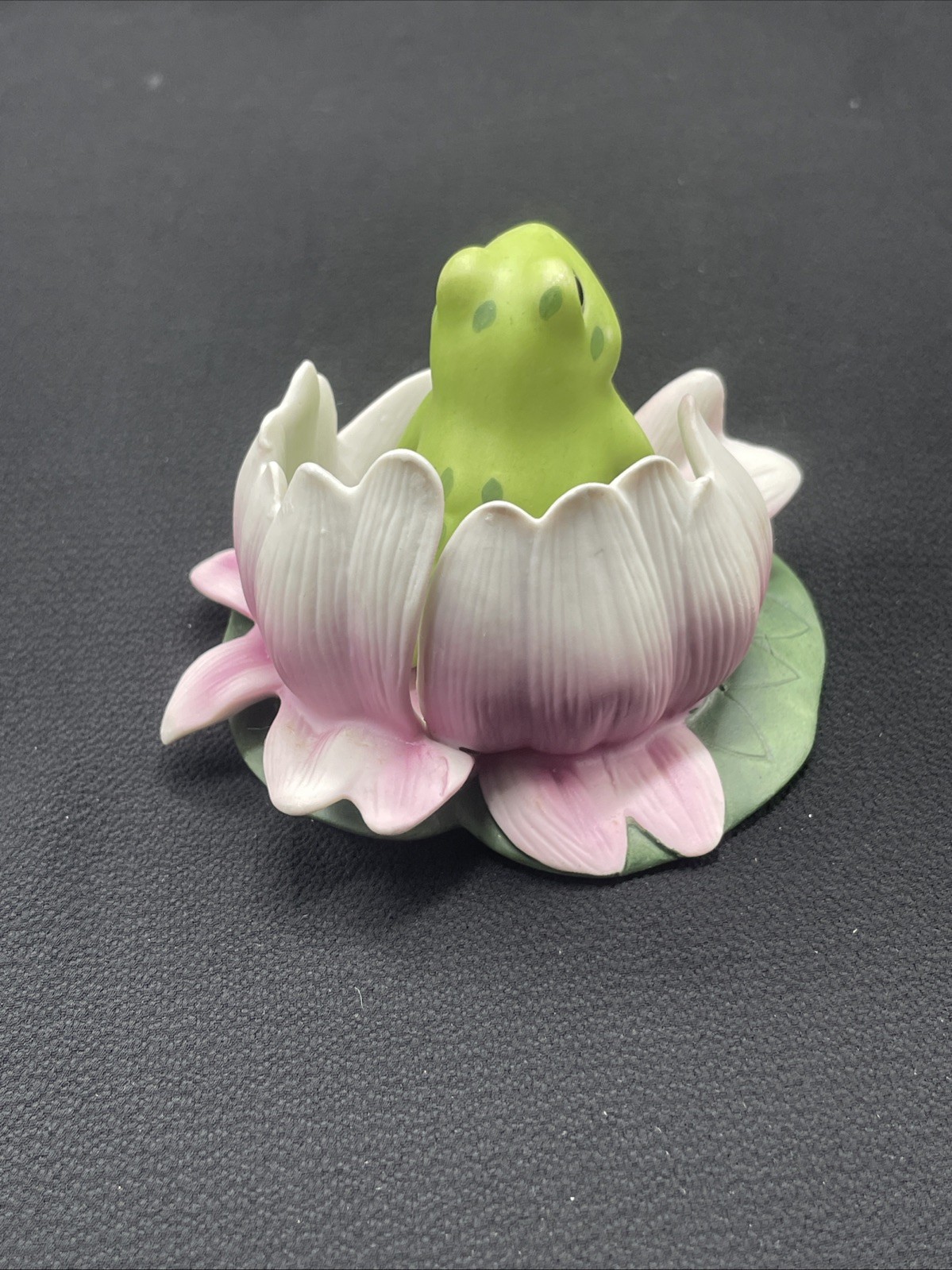 Franklin Mint 1984 Woodland Surprises Frog Hand Painted Jacqueline B Smith