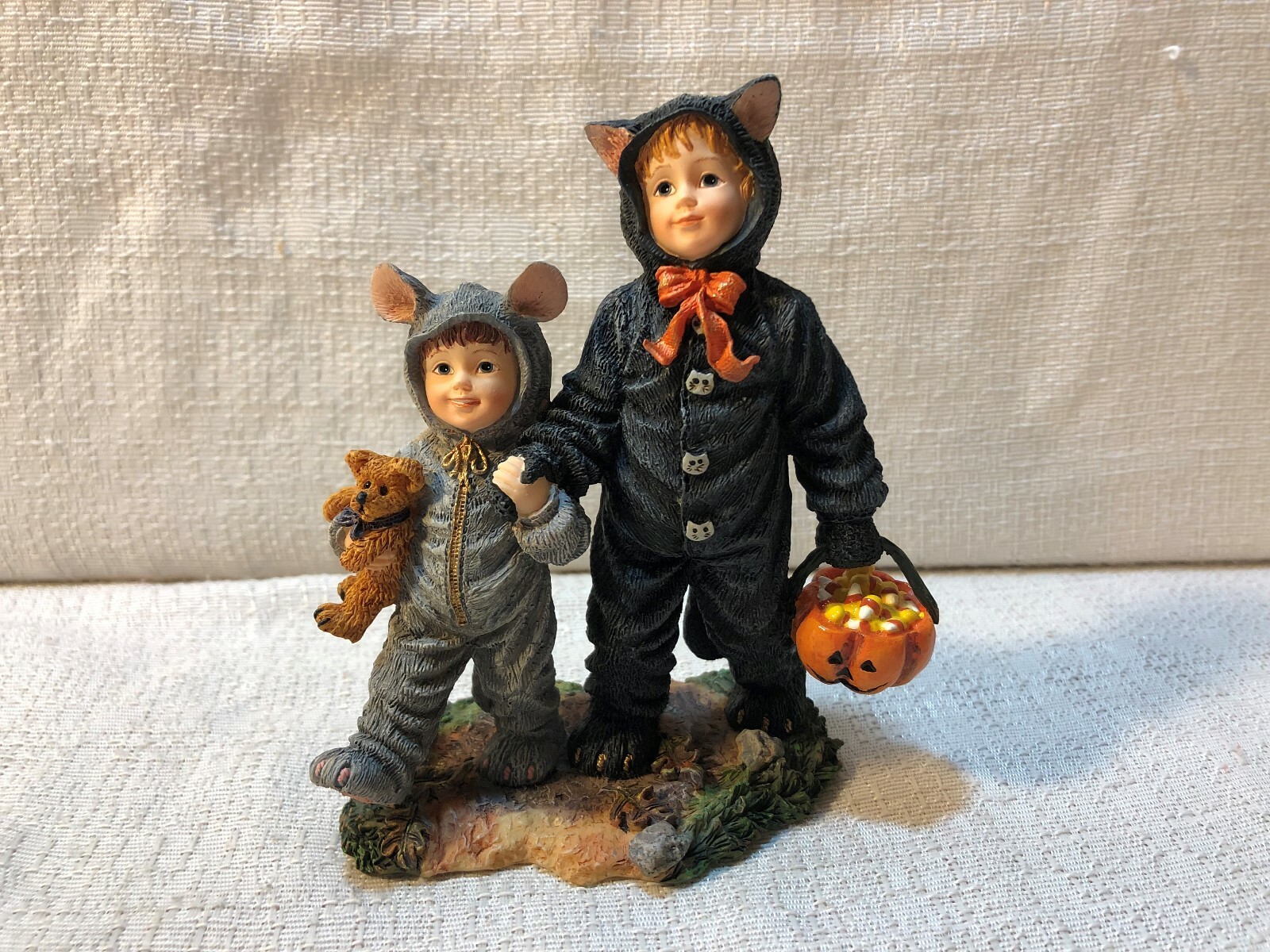 Yesterdays Child Dollstone Cathy With Miranda First Trick Or Treat Figurine 3585