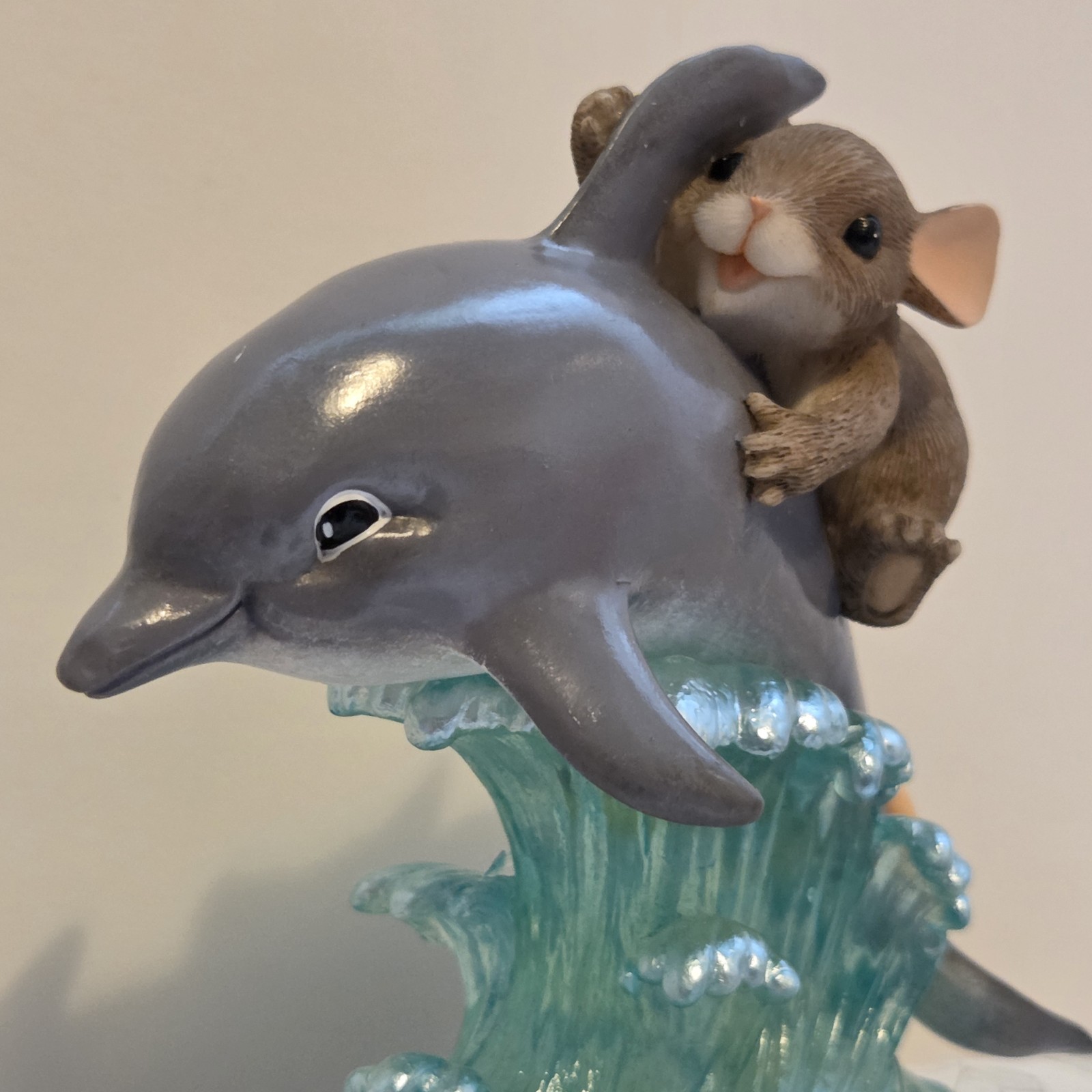 Charming Tails You Give My Life Porpoise 89/266 Dolphin Mouse Box COA