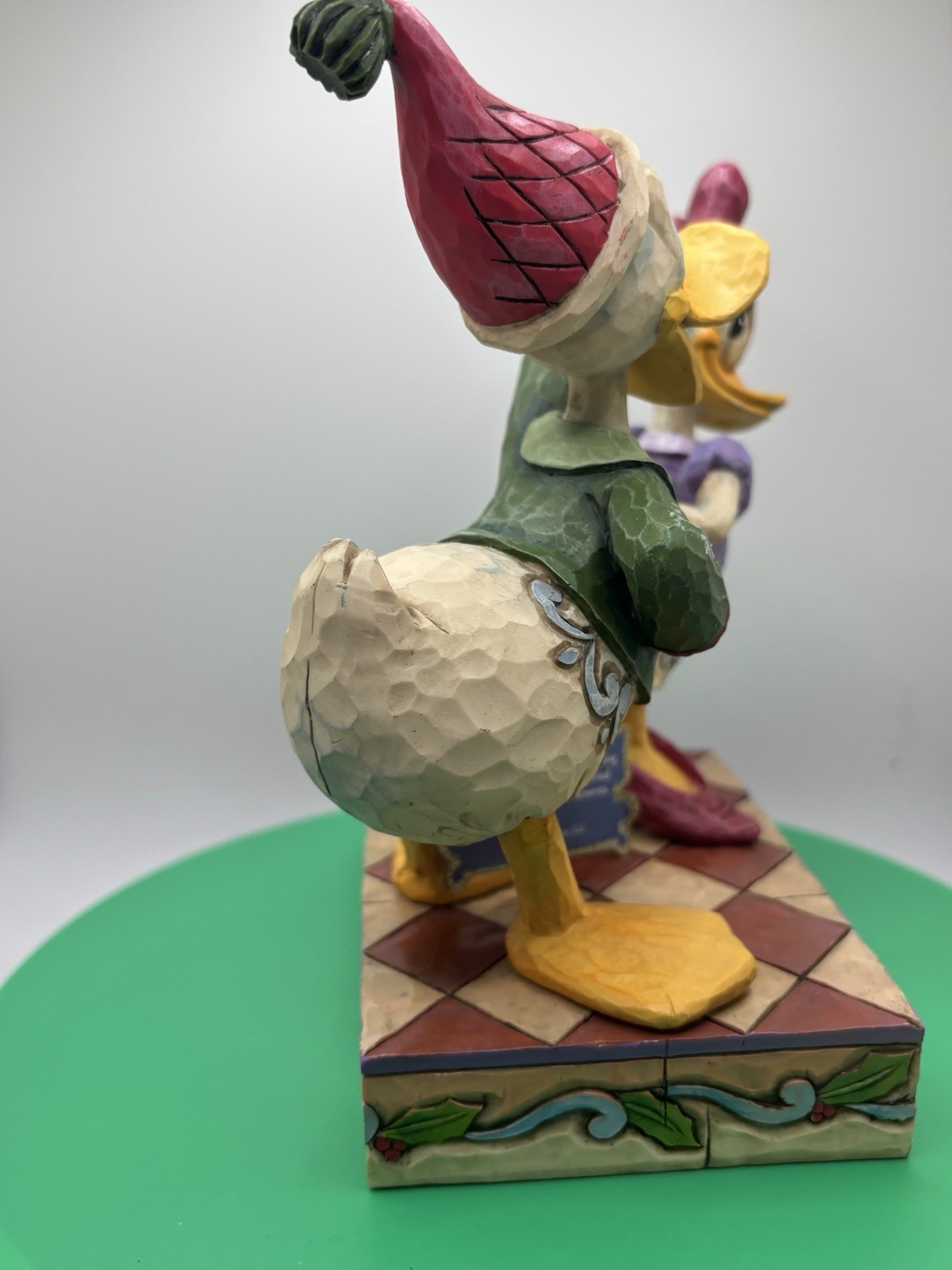 Vintage Jim Shore Donald & Daisy Under The Mistletoe Disney Traditions