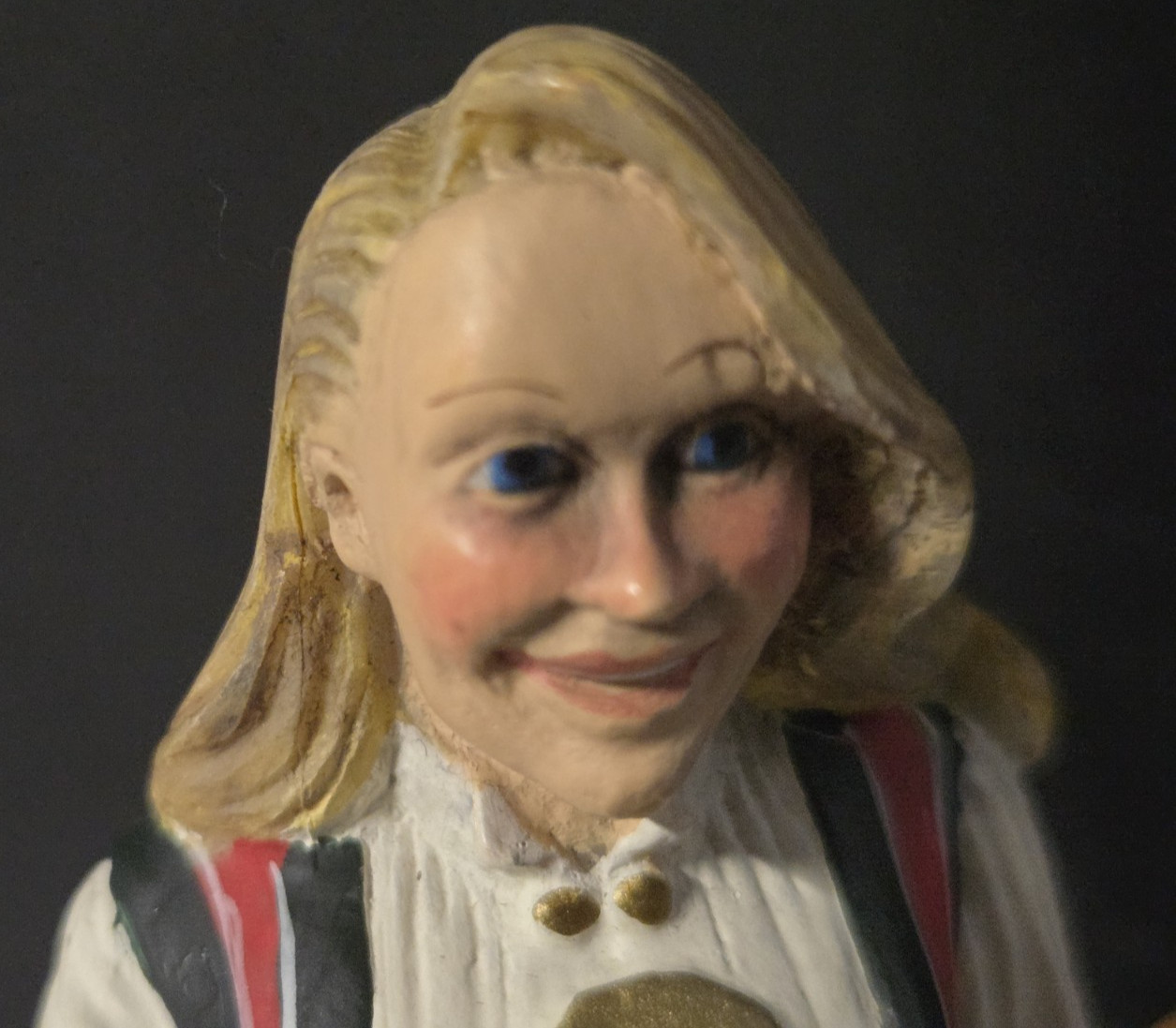 Candy Design Norway Figurine Mother Woman Child Hardangers Bunads 4X3.5″ Resin