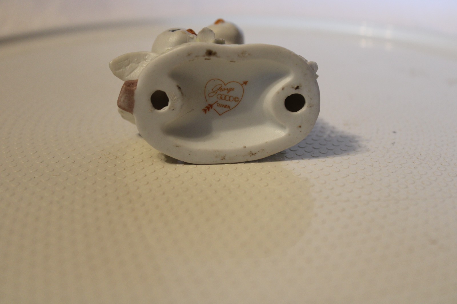 Vintage Love Doves Sitting on Branch Ceramic Figurine By George Good