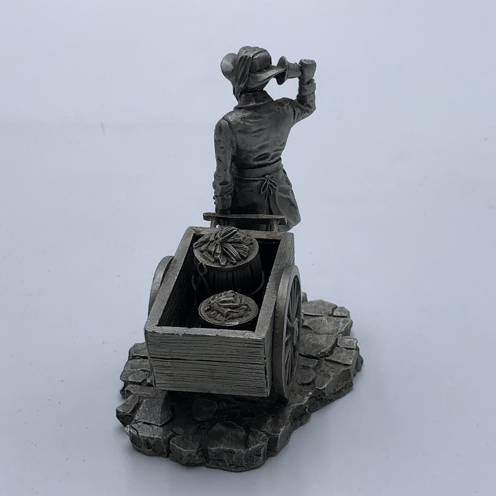 Charcoal Peddler by Ron Hinote – Franklin Mint’s Colonial Peddlers Series pewter