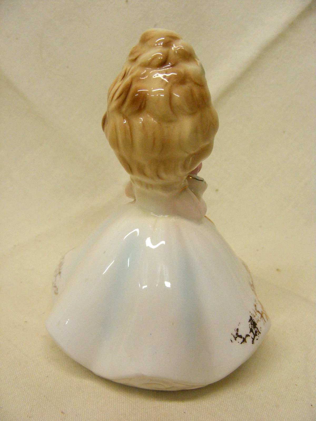 Original by Josef Porcelain Lady Figurine w Hand Bouquet Wedding Day