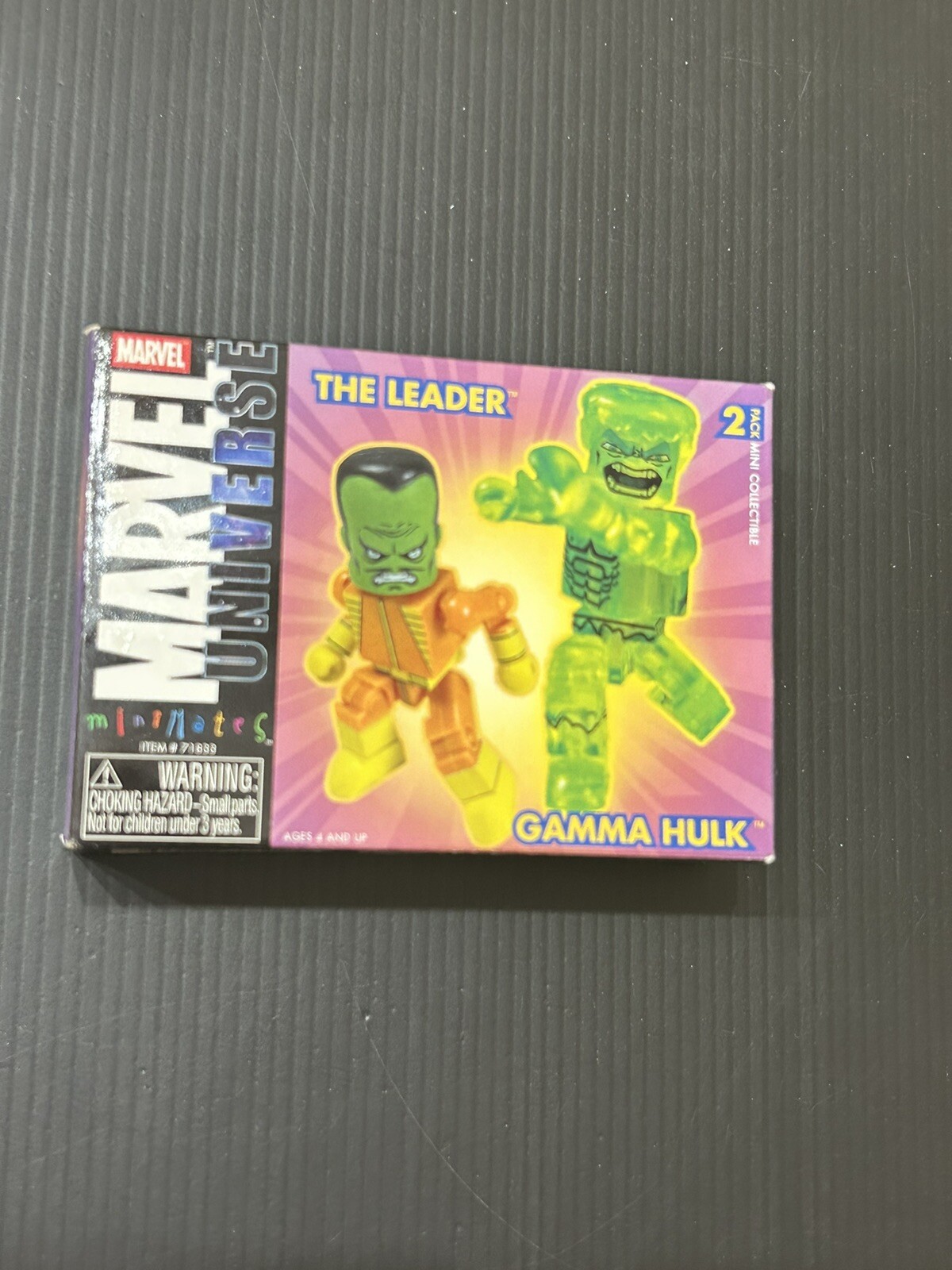 MINIMATES ART ASYLUM MARVEL UNIVERSE THE LEADER AND GAMMA HULK ACTION FIGURES