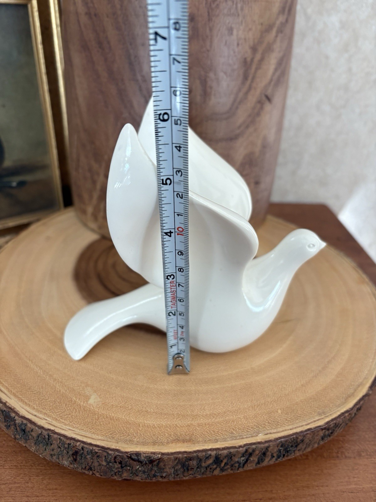 Home Interiors Doves, Porcelain, Vintage, 3” Tall, 6” Long 1998