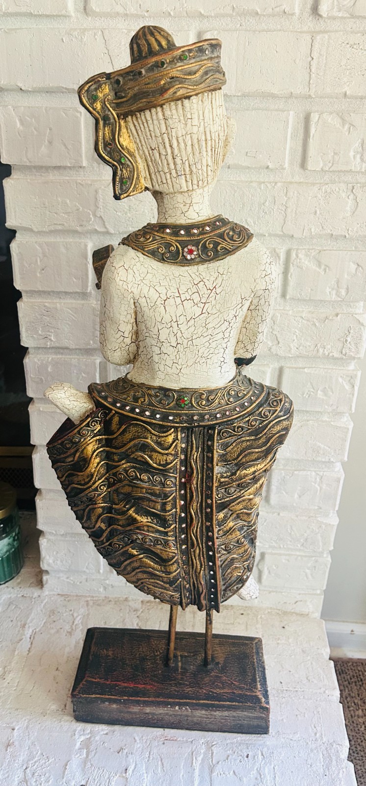 VINTAGE ASIAN SCULPTURE 28″ TALL