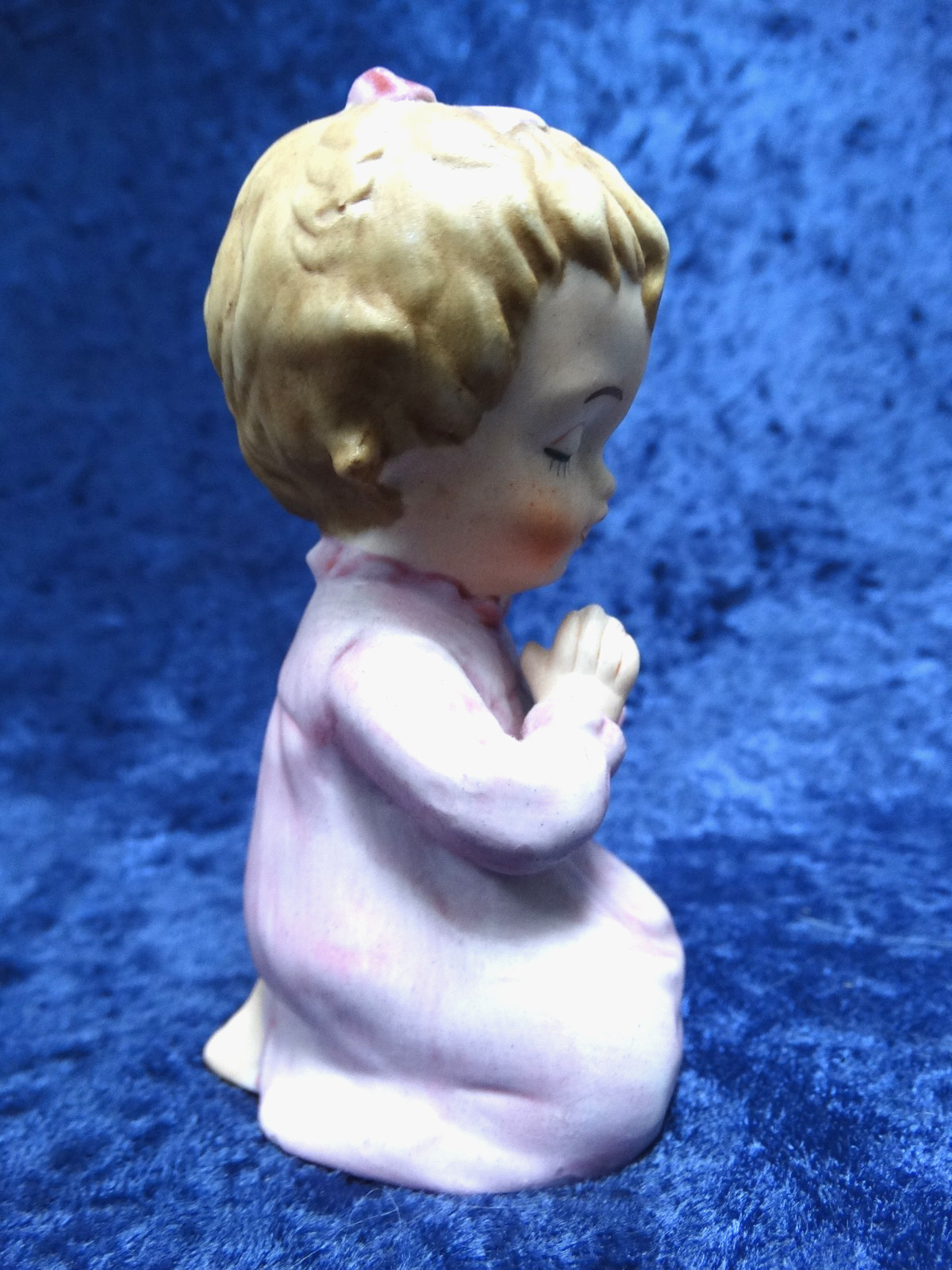 Vintage Brinn’s of Pittsburgh Bisque Porcelain Girl Kneeling in Prayer 2MA-102