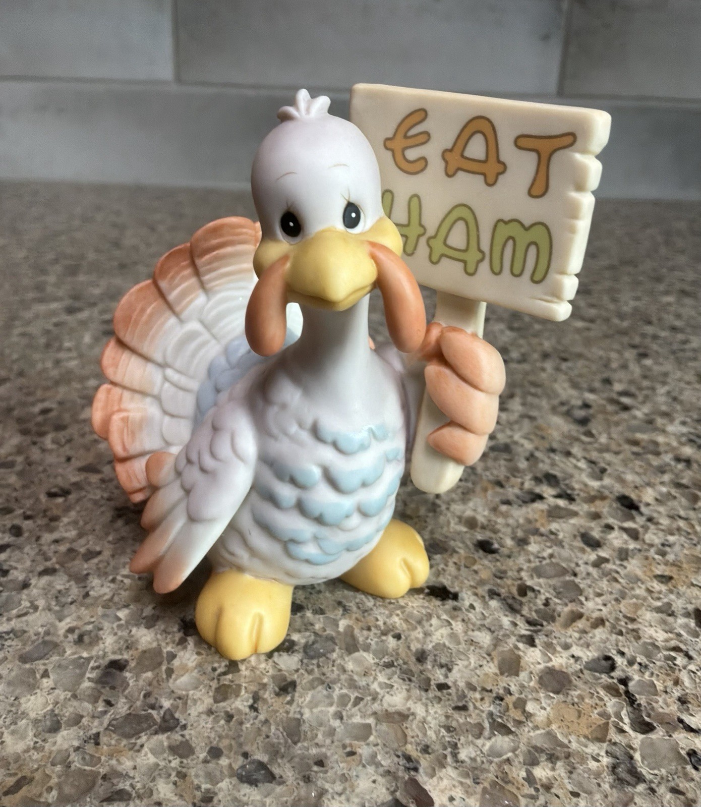 Precious Moments Turkey “Eat Ham” Figurine 587842 1999