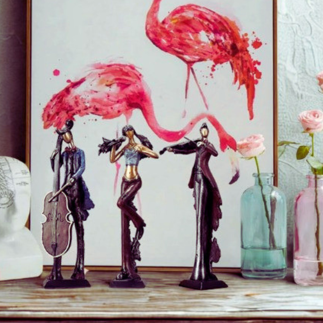 Vintage Musical Instrument Figurines (1 Piece)