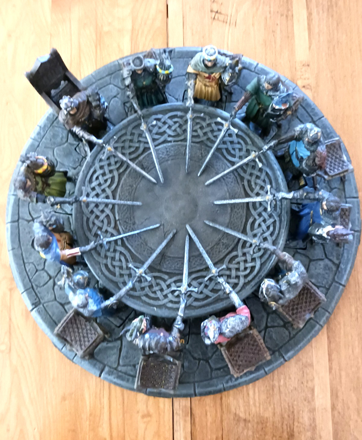 King Arthur & The Knights of The Round Table Hand Painted Sculpture Resin Set