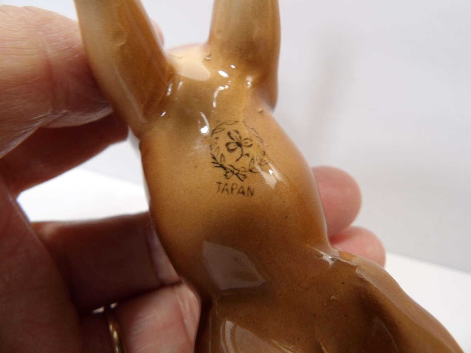 Old Nippon Yoko Boeki Company Porcelain Brown Foal Horse Figurine ~ 4 5/8″ Tall
