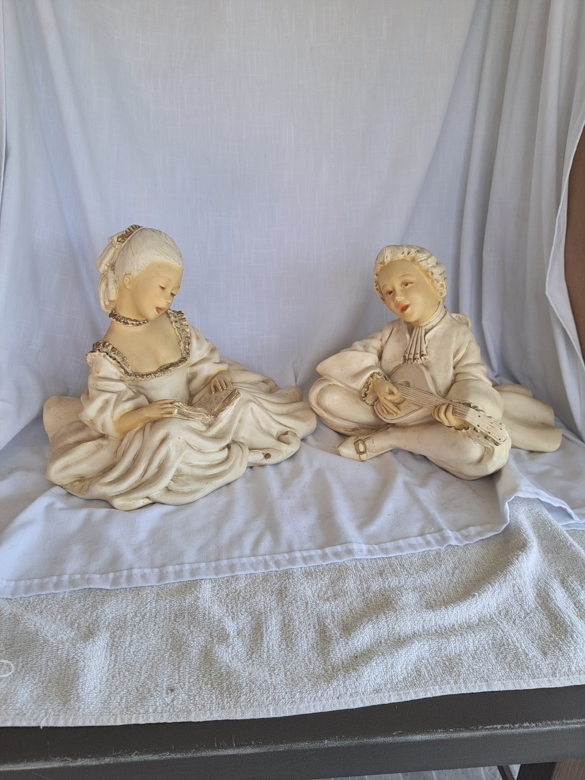 UNIVERSAL STATUARY CORP MUSICAL(matching) PAIR (rare) 1975 Both # 810 Orig $ on