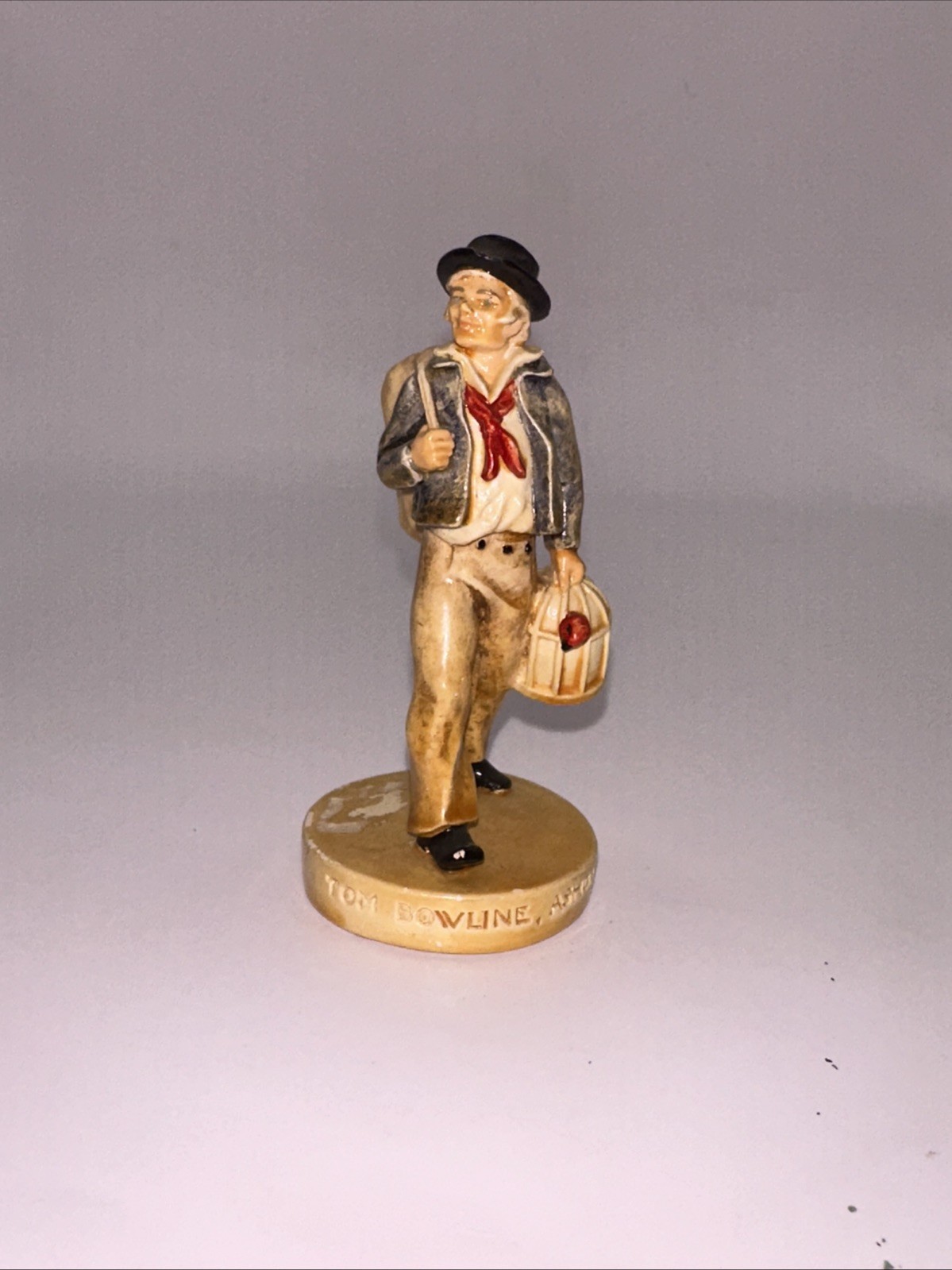 VTG 1950 Handpainted Ceramastone Sebastian Miniatures Tom Bowline, Ashore 6246