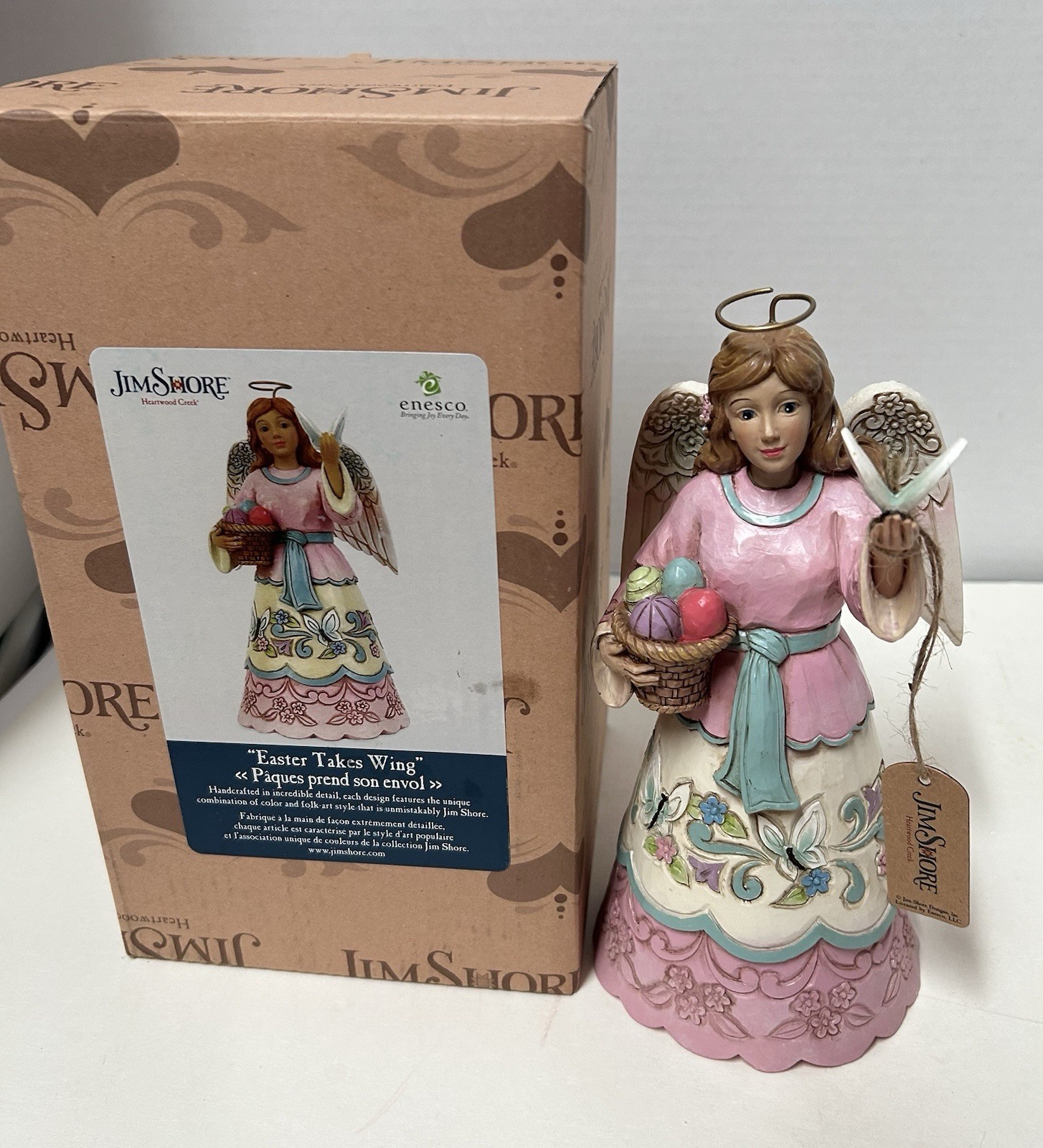 Jim Shore Heartwood Creek 2021 “Easter Takes Wing” Angel Figurine-#6010592