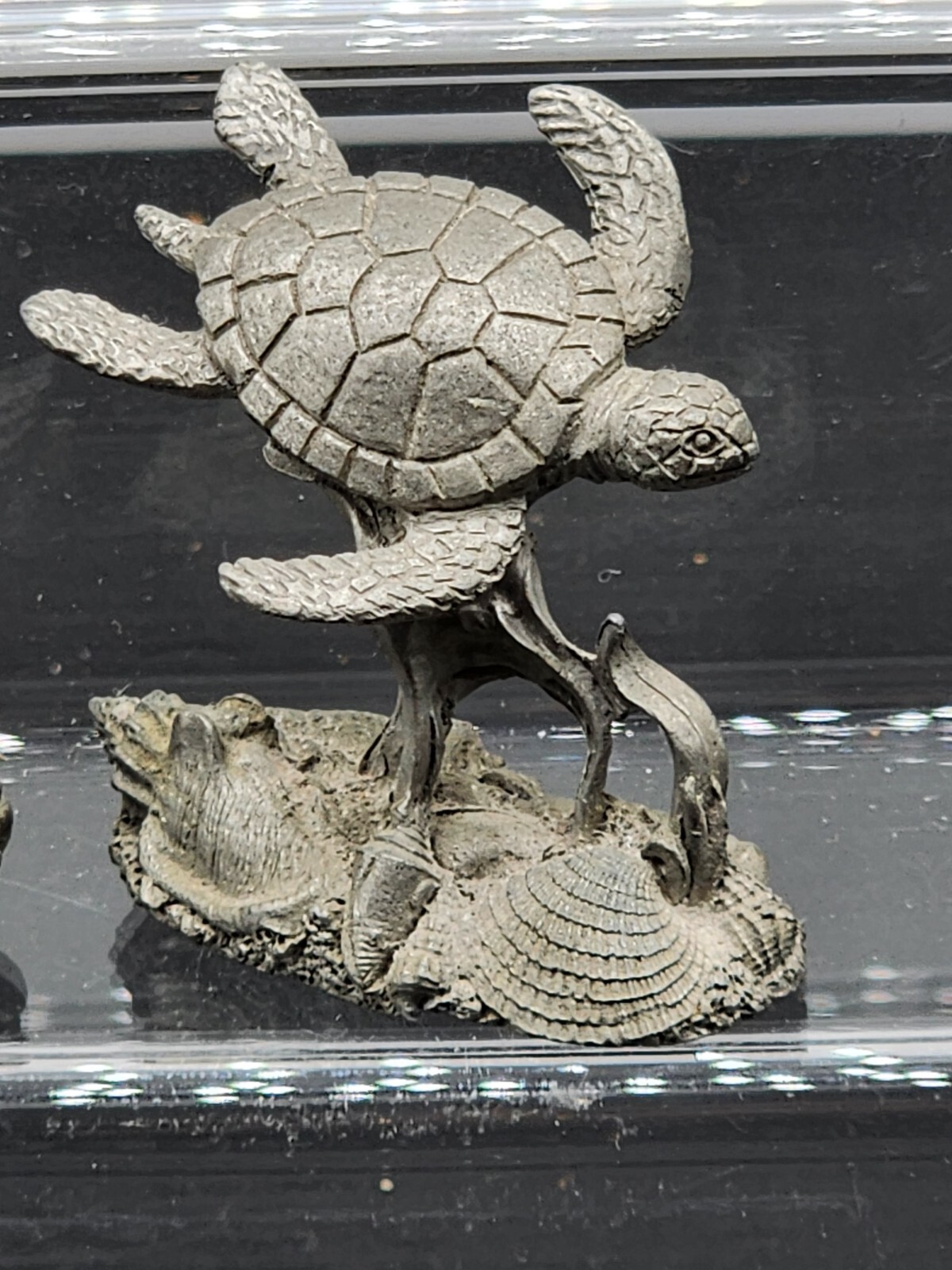 3 Vintage Spoontiques Pewter Nautical Ocean #2049 #2012 and #2034 Excellent