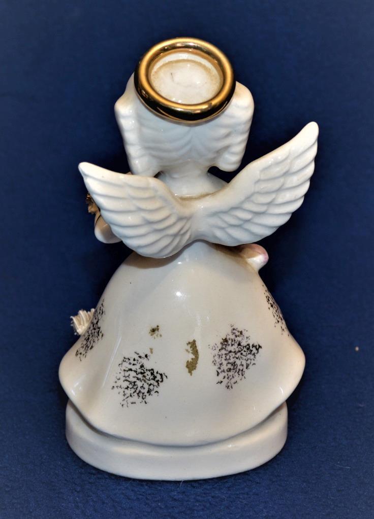 Vintage 50s NAPCO Japan Porcelain SEPTEMBER BIRTHDAY ANGEL 4 3/4″ Figurine #1294